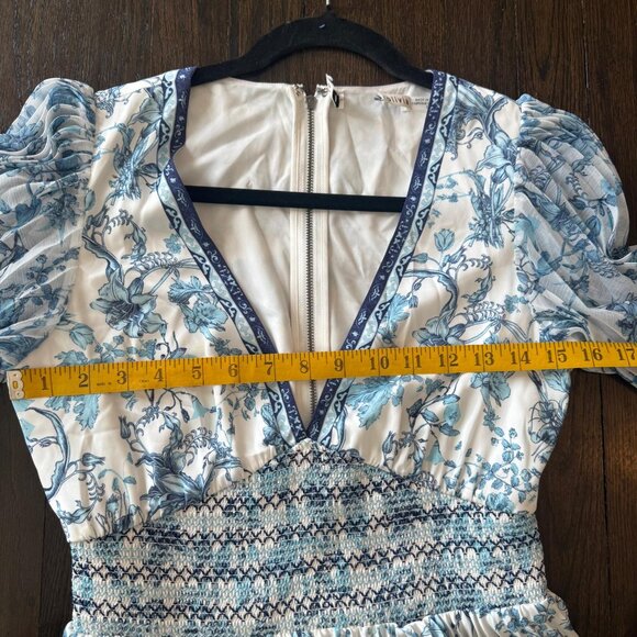 Alice + Olivia Sion Sunburst Maxi Dress Blue - Picture 11 of 15